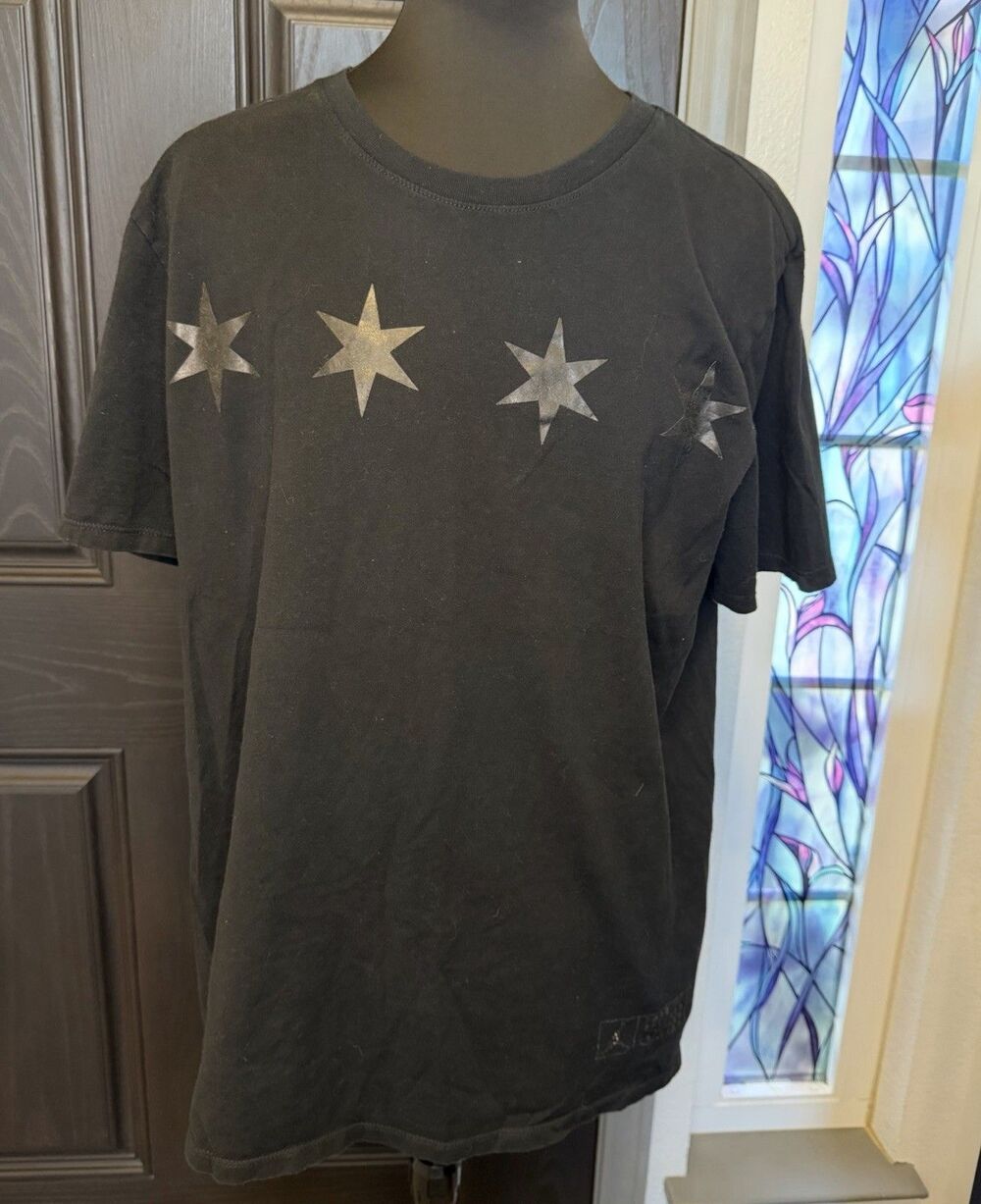 VTG Vintage 4 Star Nike Jordan Tee Size L Black